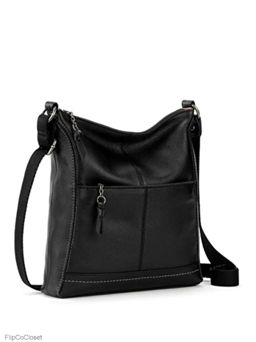 Leather Crossbody Purse Zipper Adjustable Strap Hobo Travel Bag